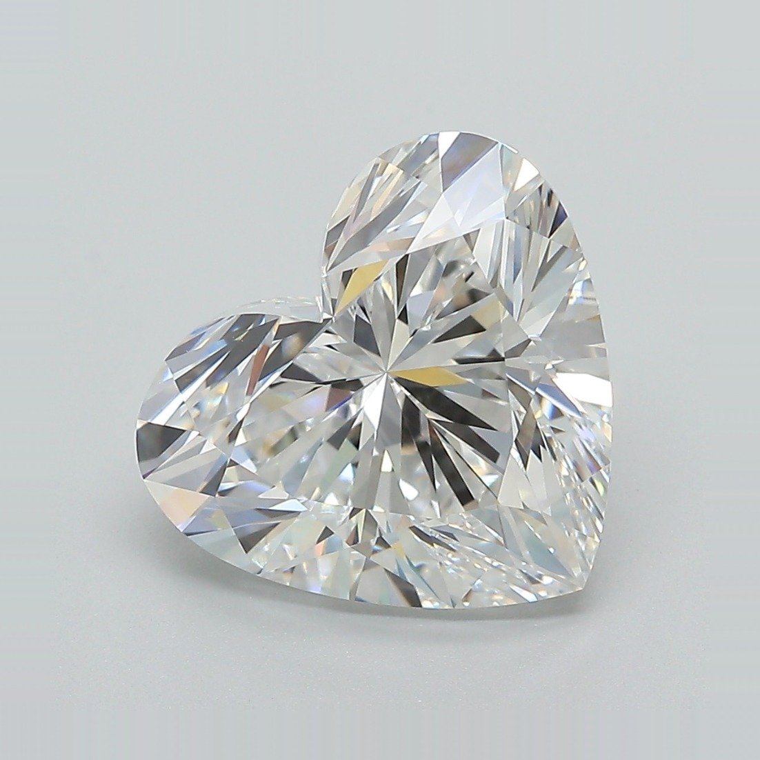 5.57ct D VVS2 Rare Carat Ideal Cut Heart Lab Grown Diamond