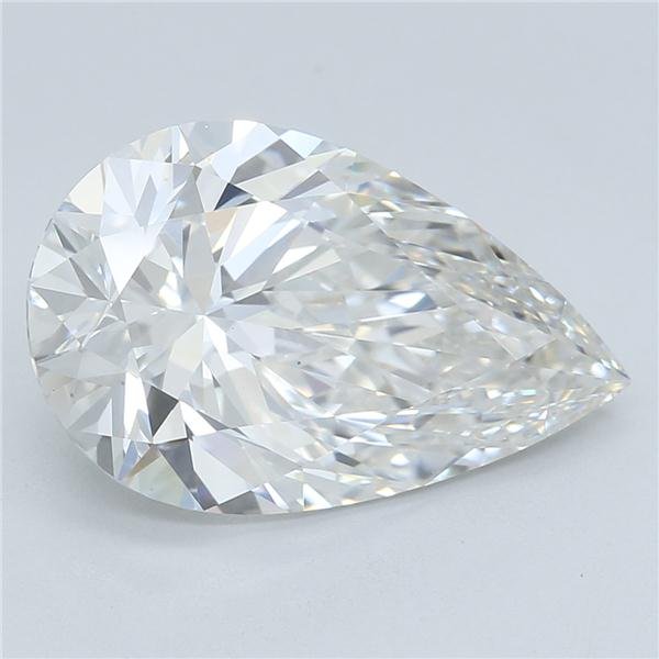 3.06ct G VS1 Rare Carat Ideal Cut Pear Lab Grown Diamond