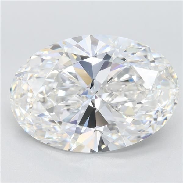 6.32ct F VVS2 Rare Carat Ideal Cut Oval Lab Grown Diamond