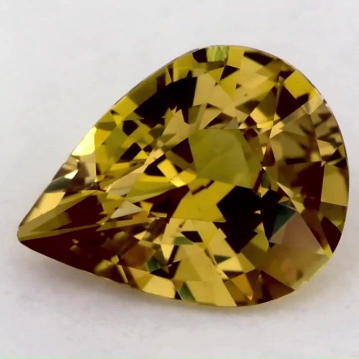 2.44 Carat Yellow Pear Sapphire