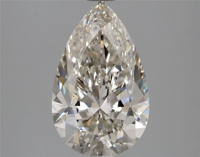 2.62ct H VS1 Rare Carat Ideal Cut Pear Lab Grown Diamond