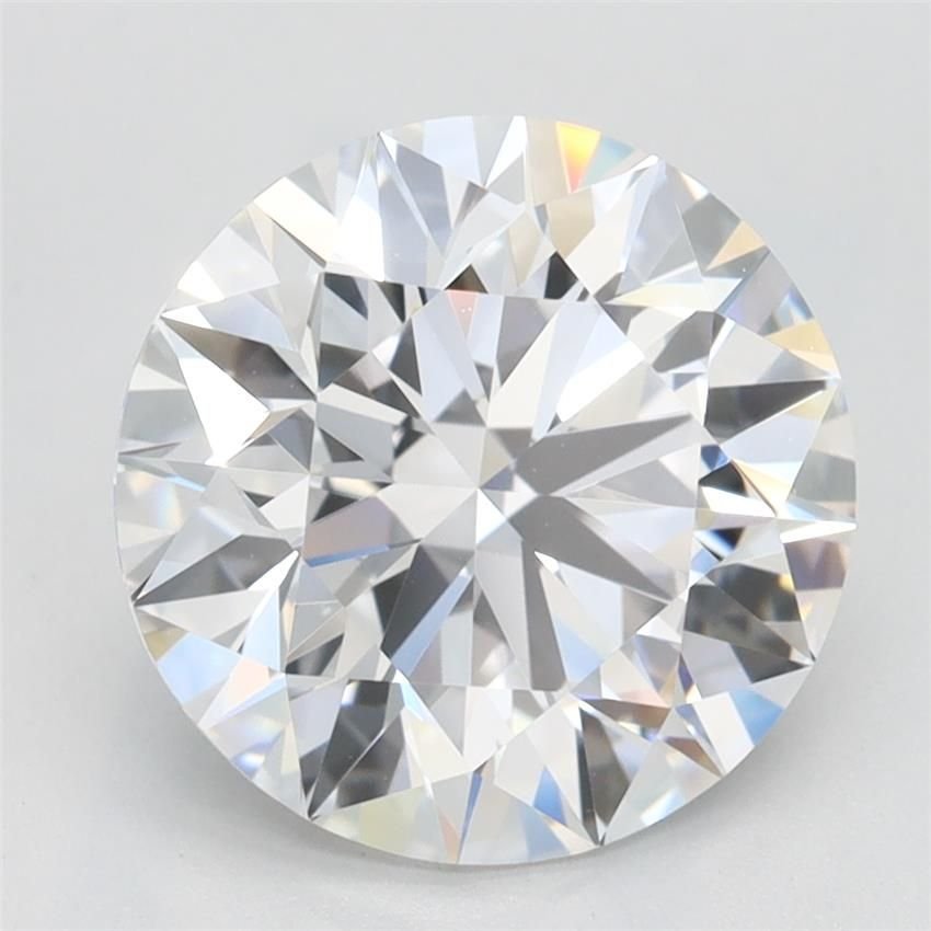 3.09ct D VVS2 Rare Carat Ideal Cut Round Lab Grown Diamond
