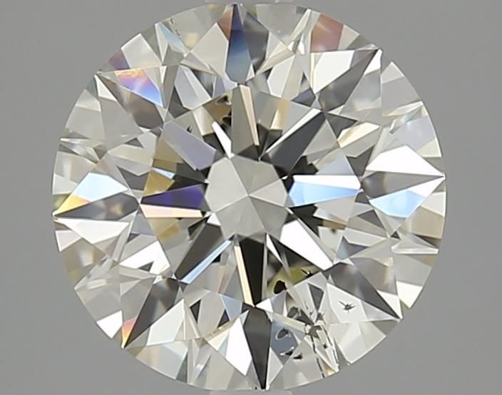 3.02ct J SI1 Rare Carat Ideal Cut Round Diamond