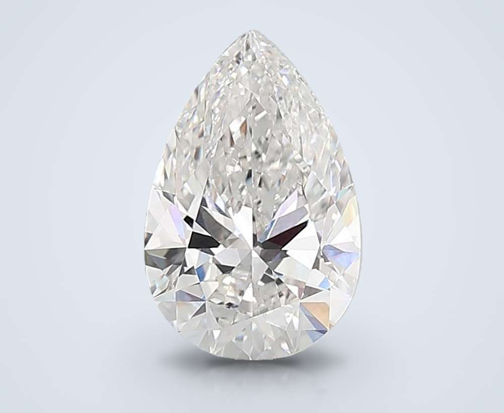 6.08 Carat Pear Lab Diamond