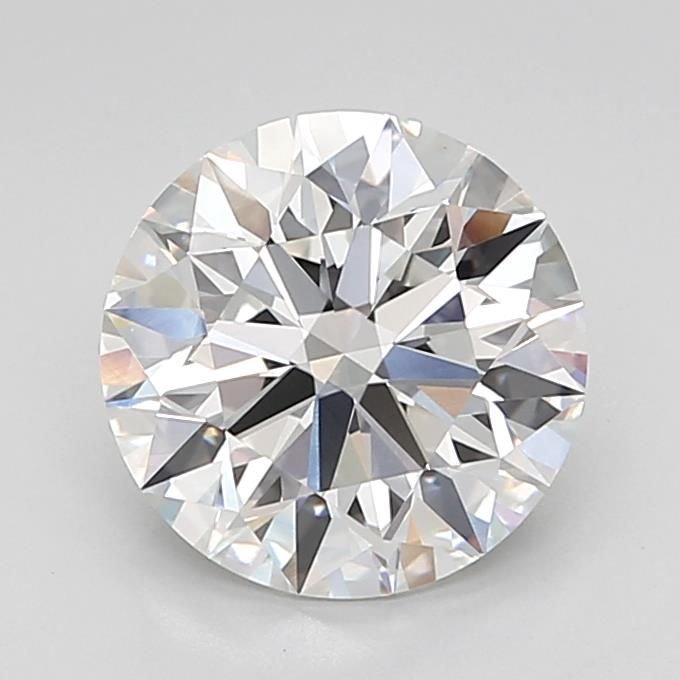 3.41ct E VVS2 Rare Carat Ideal Cut Round Lab Grown Diamond