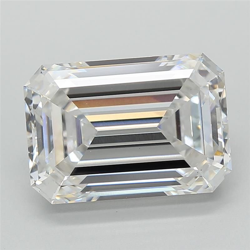 7.04ct G VS1 Rare Carat Ideal Cut Emerald Lab Grown Diamond