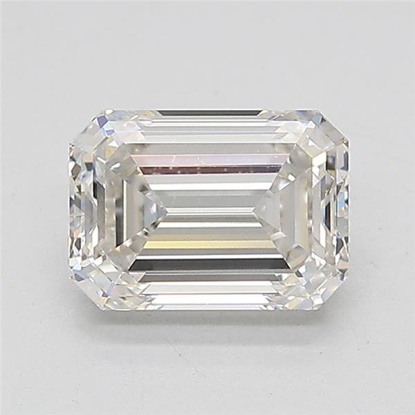 1.51ct G VVS2 Rare Carat Ideal Cut Emerald Lab Grown Diamond