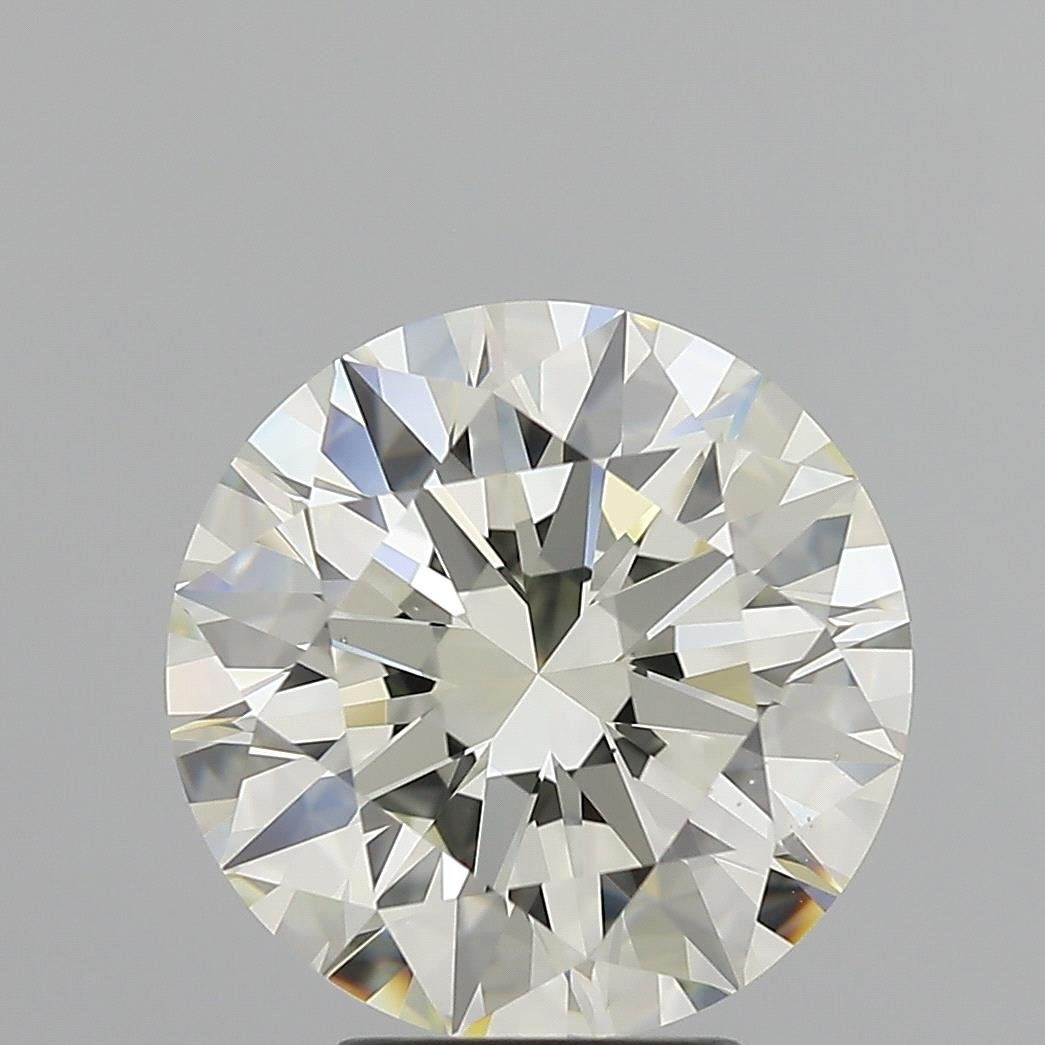 4.06ct K VS2 Rare Carat Ideal Cut Round Diamond