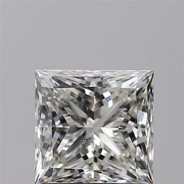 2.21ct K SI1 Rare Carat Ideal Cut Princess Diamond