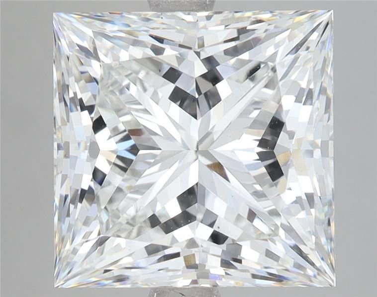 7.27ct F VS1 Rare Carat Ideal Cut Princess Lab Grown Diamond