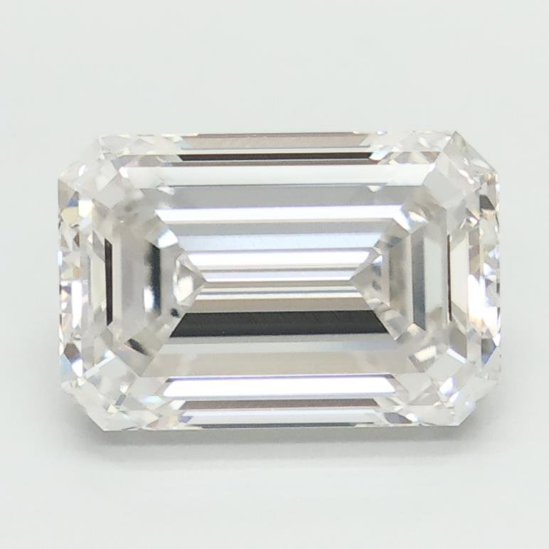 3.10ct G VVS2 Rare Carat Ideal Cut Emerald Lab Grown Diamond