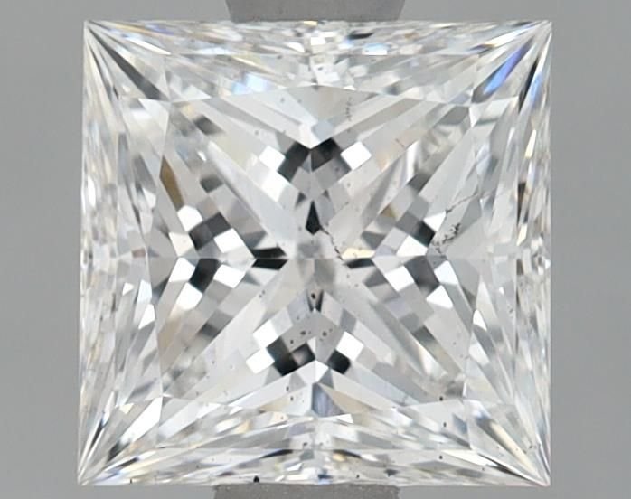 1.26ct F SI1 Rare Carat Ideal Cut Princess Lab Grown Diamond