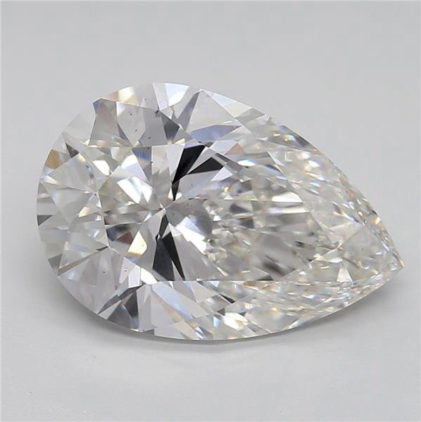 4.03ct G VS1 Rare Carat Ideal Cut Pear Lab Grown Diamond