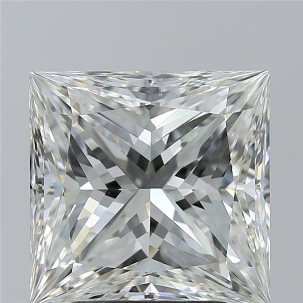 3.02ct J VS2 Rare Carat Ideal Cut Princess Diamond