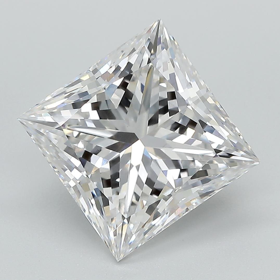 5.08ct E VS1 Rare Carat Ideal Cut Princess Lab Grown Diamond