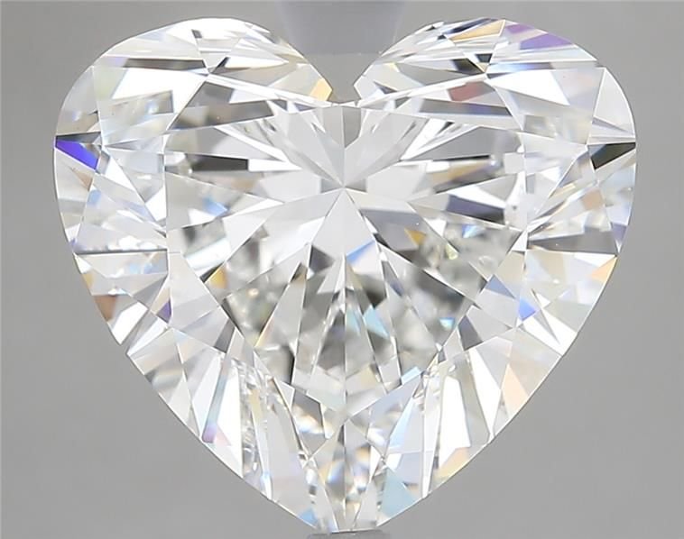 6.05ct F VVS2 Rare Carat Ideal Cut Heart Lab Grown Diamond