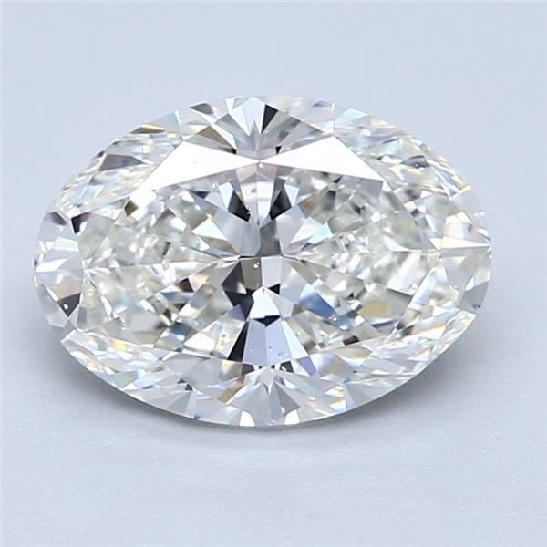 2.01ct H SI1 Rare Carat Ideal Cut Oval Diamond