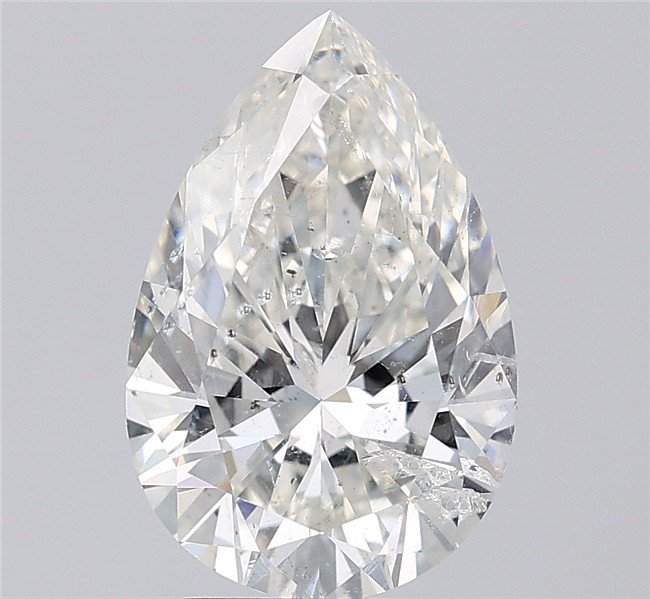 3.01ct H SI2 Rare Carat Ideal Cut Pear Diamond