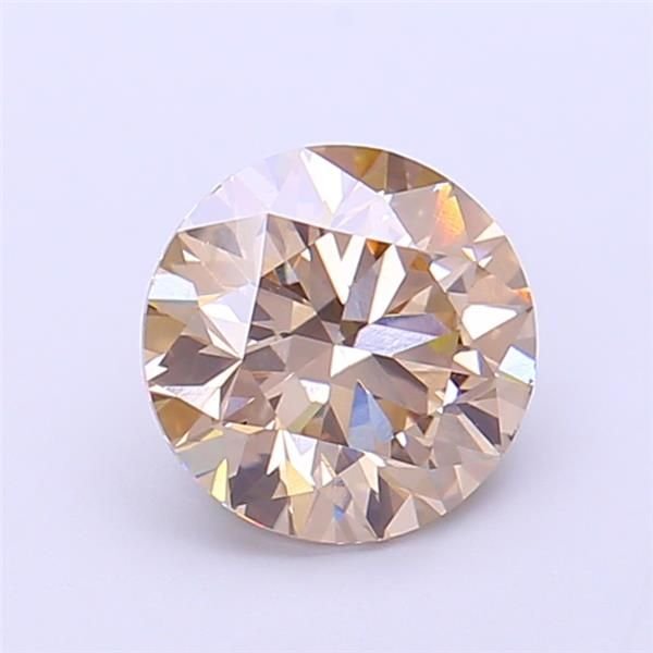 1.52 Ct. Fancy Light Brown Round Lab Diamond