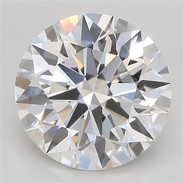 3.06ct D VS1 Rare Carat Ideal Cut Round Lab Grown Diamond
