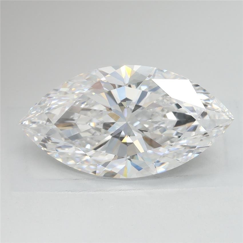 2.90ct D FL Very Good Cut Marquise Lab Grown Diamond