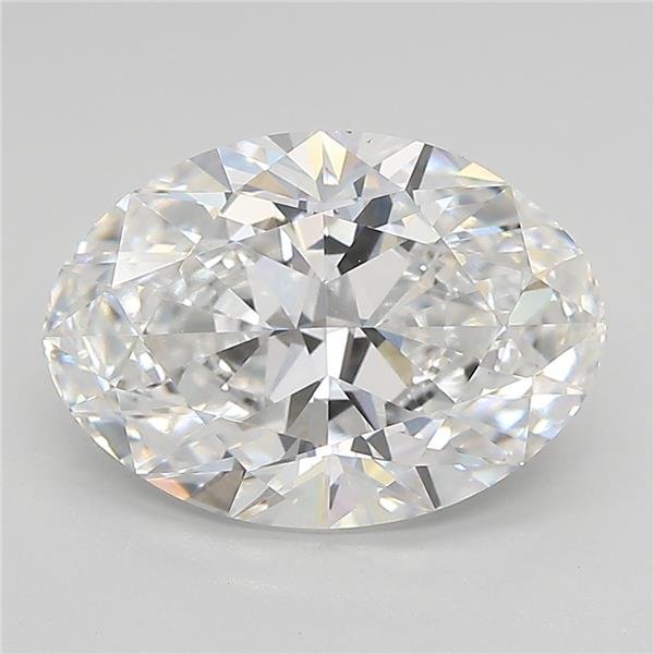 3.46ct E VS1 Rare Carat Ideal Cut Oval Lab Grown Diamond