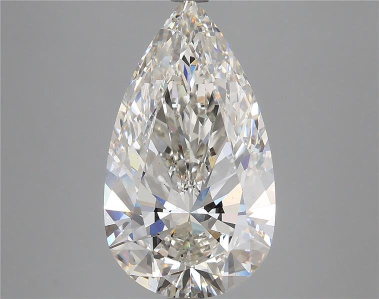 5.04ct H VS2 Rare Carat Ideal Cut Pear Lab Grown Diamond