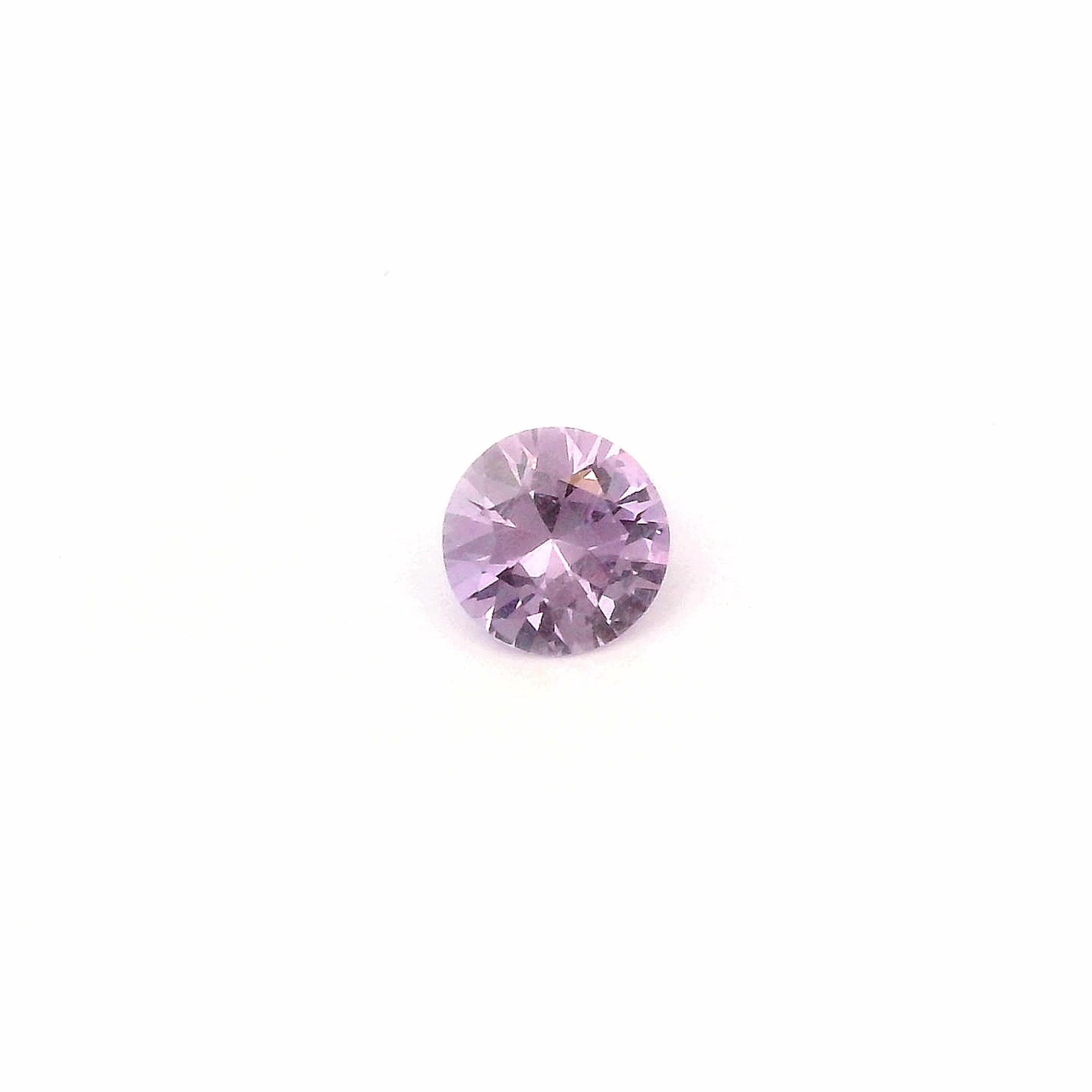 0.59 Carat Pink Round Sapphire