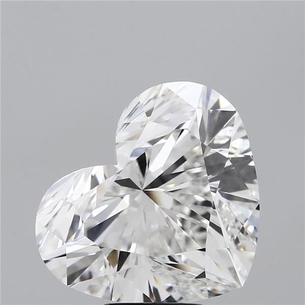 7.03ct F VVS2 Rare Carat Ideal Cut Heart Lab Grown Diamond