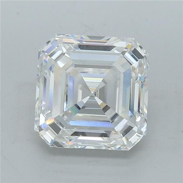 7.03ct E VVS2 Very Good Cut Asscher Lab Grown Diamond