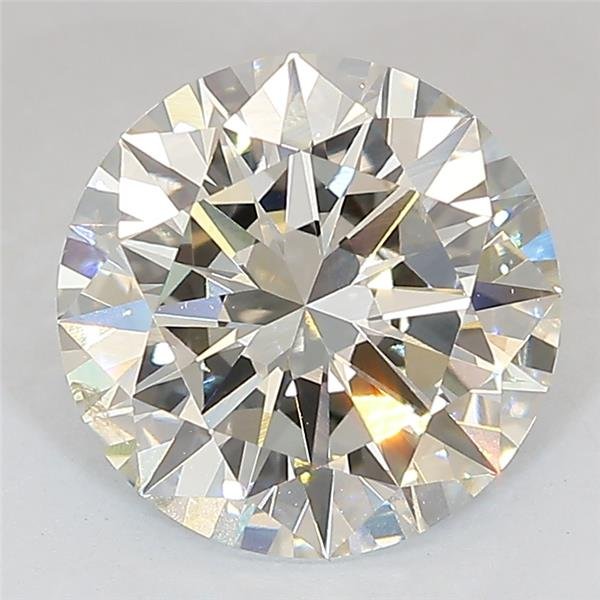 3.02ct J SI1 Excellent Cut Round Lab Grown Diamond