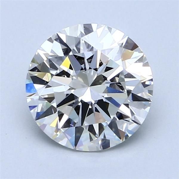 2.08ct F VVS1 Rare Carat Ideal Cut Round Diamond