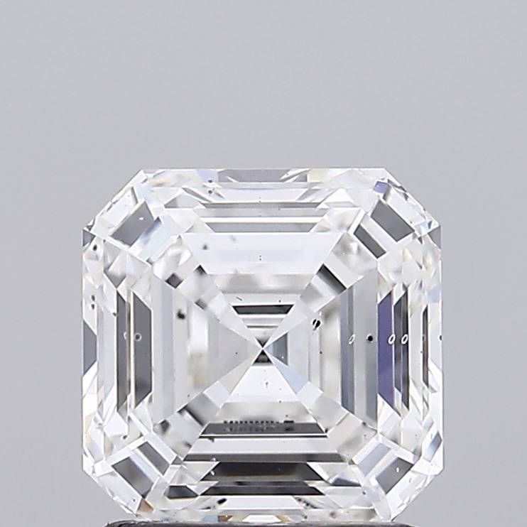 1.57ct F SI1 Rare Carat Ideal Cut Asscher Lab Grown Diamond