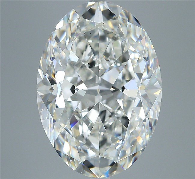 8.01ct G SI1 Rare Carat Ideal Cut Oval Diamond