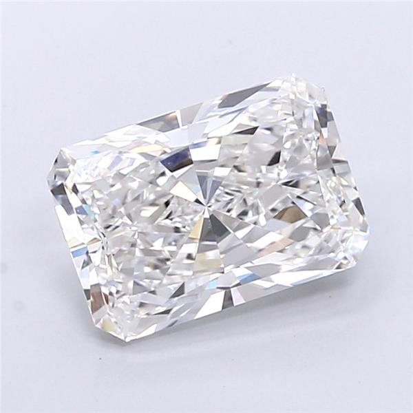 4.54ct E VVS2 Rare Carat Ideal Cut Radiant Lab Grown Diamond