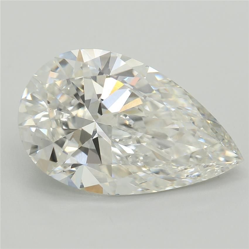 5.05ct F VVS2 Very Good Cut Pear Lab Grown Diamond