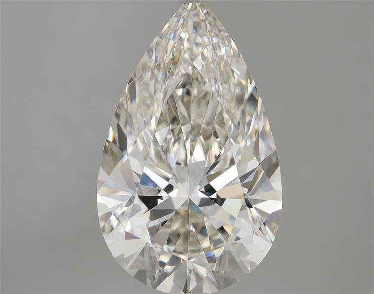 5.37ct I VS2 Rare Carat Ideal Cut Pear Lab Grown Diamond