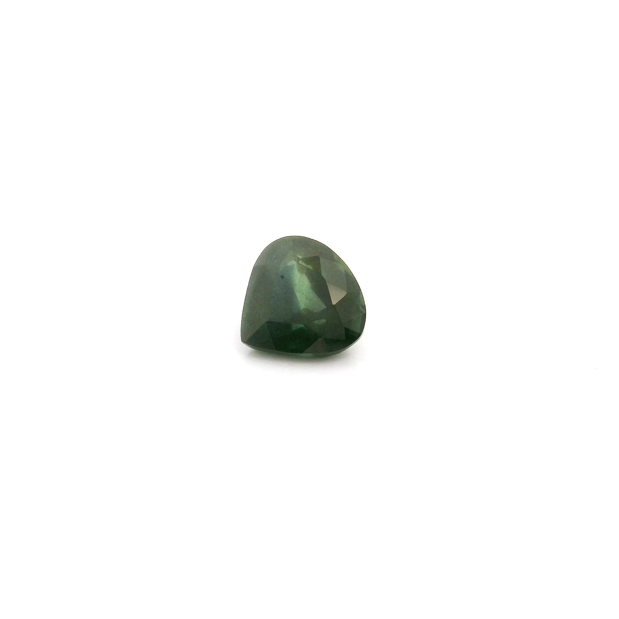 0.47 Carat Green Pear Sapphire