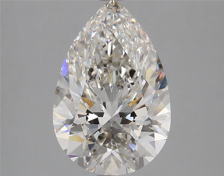 2.58ct H VS2 Rare Carat Ideal Cut Pear Lab Grown Diamond