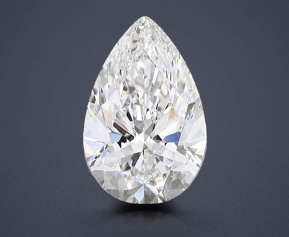4.00 Carat Pear Lab Diamond