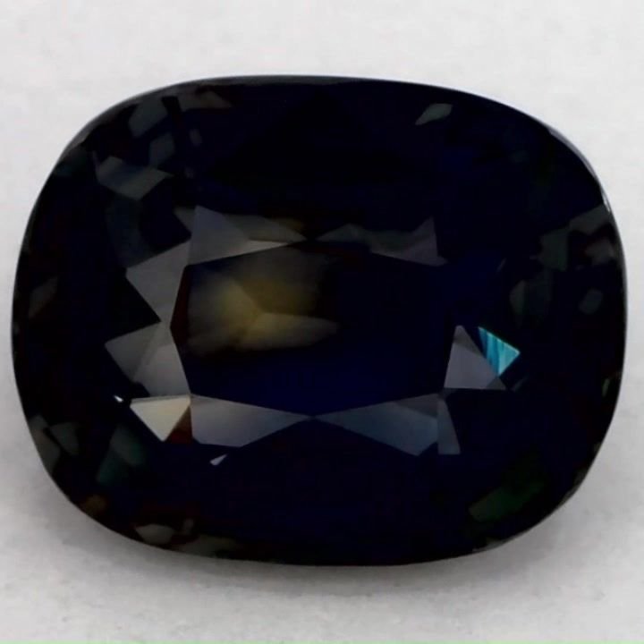 1.72 Carat Green Cushion Sapphire