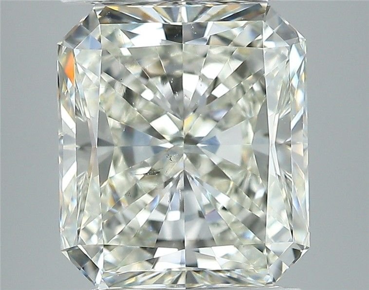 3.33ct J SI1 Rare Carat Ideal Cut Radiant Diamond