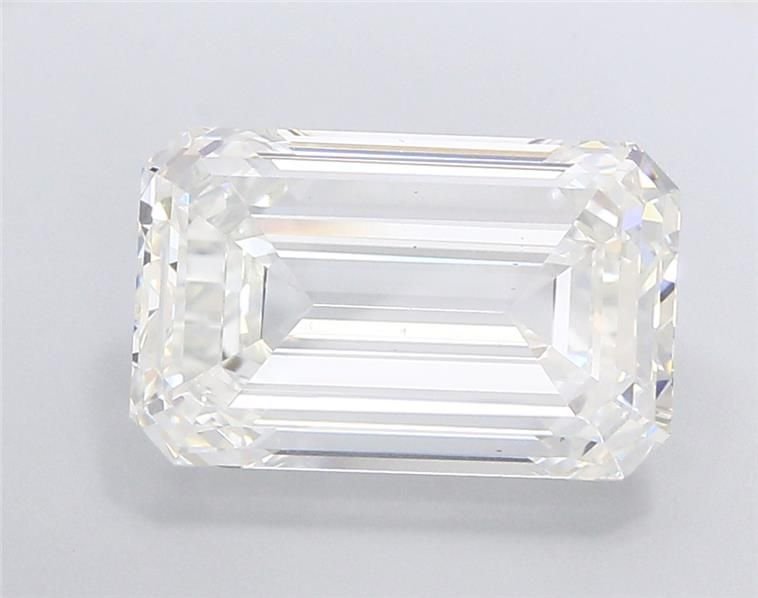 10.06ct F VS2 Rare Carat Ideal Cut Emerald Lab Grown Diamond
