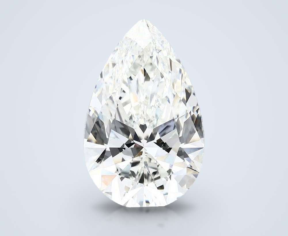 6.08 Carat Pear Lab Diamond