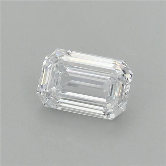 1.11ct D VVS2 Rare Carat Ideal Cut Emerald Lab Grown Diamond