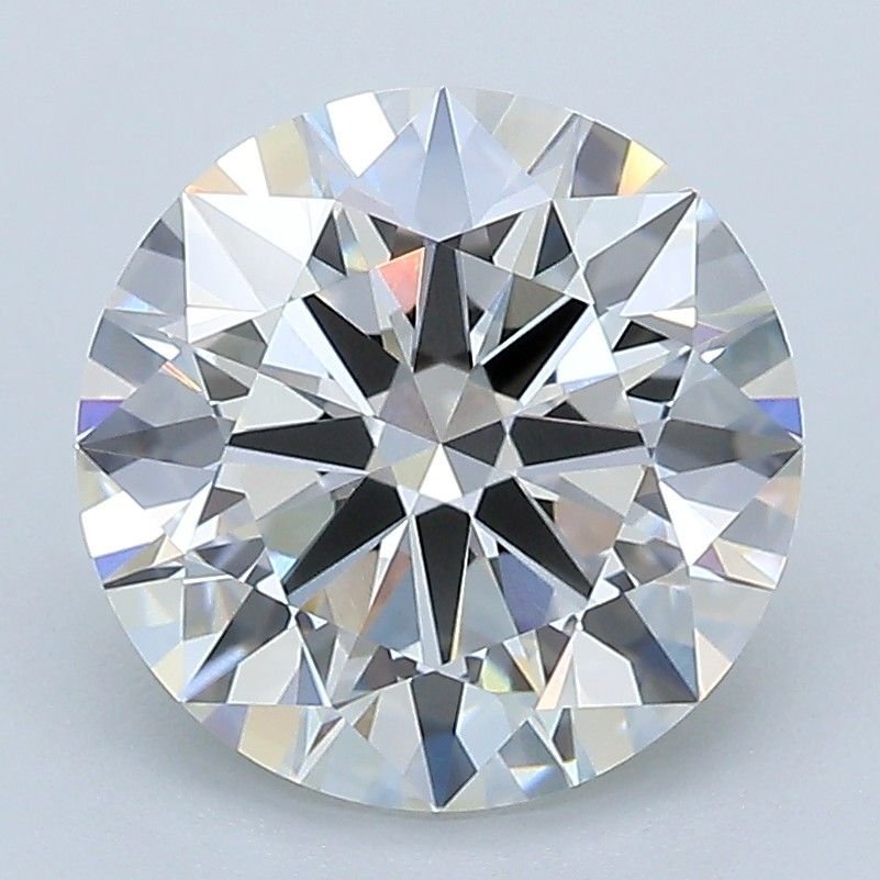 3.04ct F VVS1 Rare Carat Ideal Cut Round Lab Grown Diamond