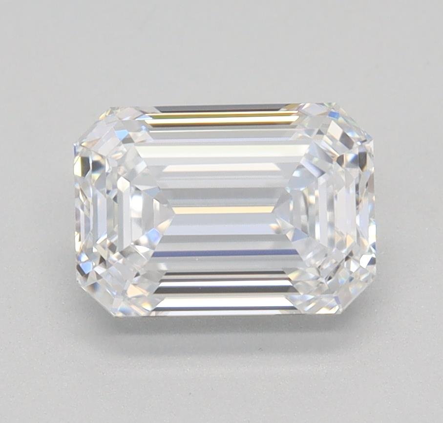 1.10ct D VVS2 Rare Carat Ideal Cut Emerald Lab Grown Diamond