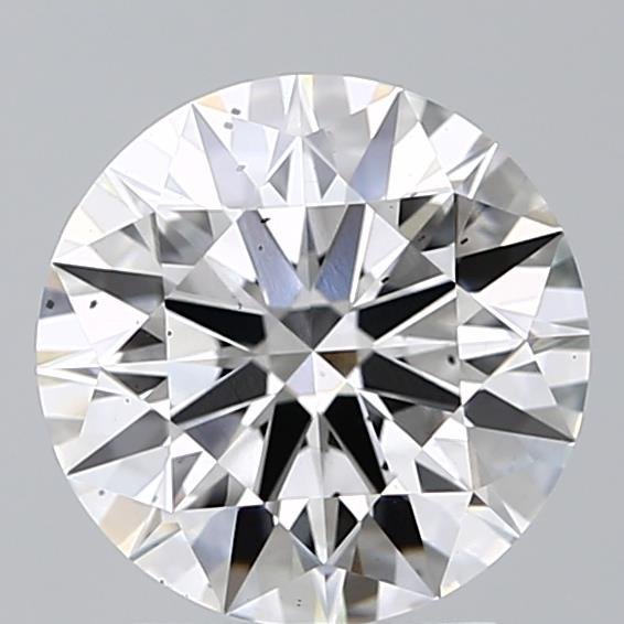 2.55ct E SI1 Rare Carat Ideal Cut Round Lab Grown Diamond