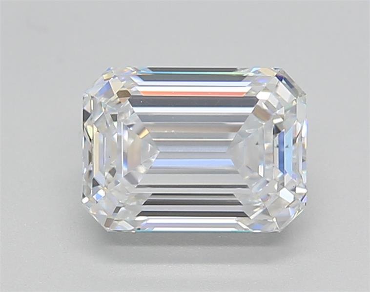 1.50ct D VS2 Excellent Cut Emerald Lab Grown Diamond