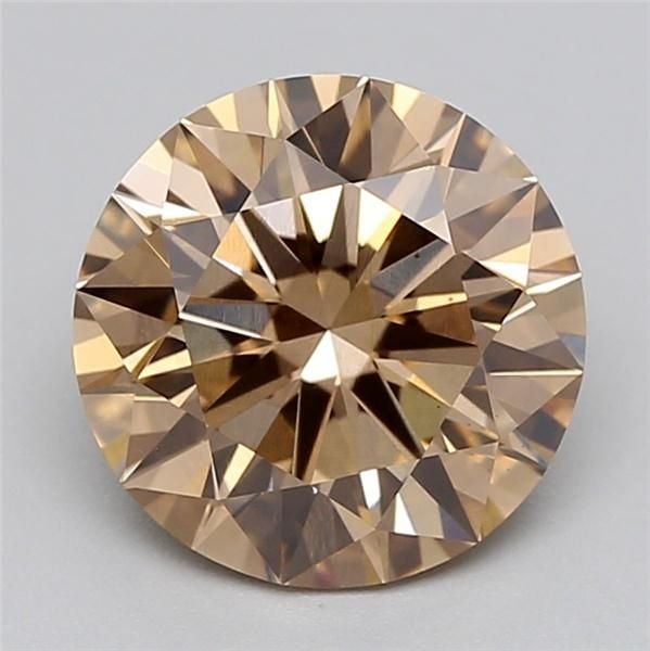1.53 Ct. Fancy Light Brown Round Lab Diamond